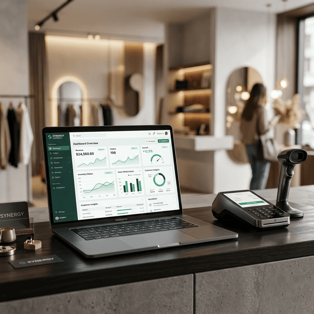 Modern ERP Dashboard and POS System Terminal for Sri Lankan Businesses